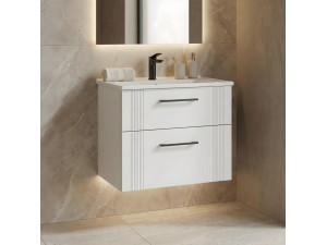 Szafka pod umywalkę „Bari 65 v2” – 65 x 45 x 55 cm – matowa biel 2