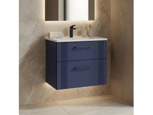 Szafka pod umywalkę „Bari 65 v2” – 65 x 45 x 55 cm – matowy granatowy 2