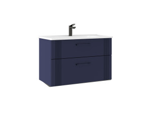 Szafka pod umywalkę „Bari 85 v2” – 85 x 45 x 55 cm – matowy granatowy