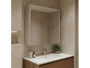 Szafka łazienkowa z lustrem „Arno 60” – 60 x 16 x 66 cm – Cashmere 2