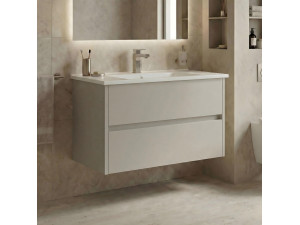 Szafka pod umywalkę „Arno 85” – 85 x 45 x 52 cm – Cashmere 2