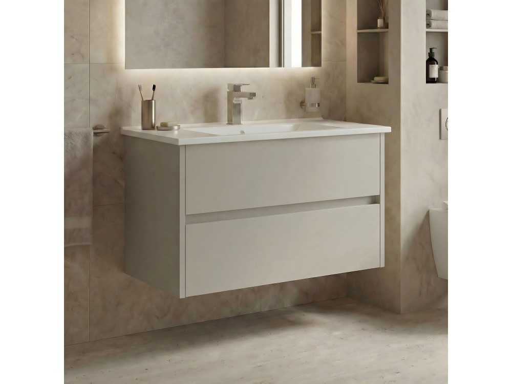 Szafka pod umywalkę „Arno 85” – 85 x 45 x 52 cm – Cashmere