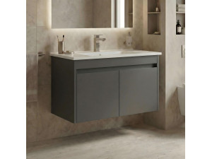 Szafka pod umywalkę „Arno 85” – 85 x 45 x 52 cm – szara 2