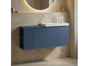 Szafka pod umywalkę „Ferla 110” – 110 x 22 x 45 cm – kolor Petrol Blue 2