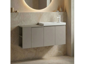 Szafka pod umywalkę „Ferla 110” – 110 x 22 x 45 cm – kolor Matte Mink 2