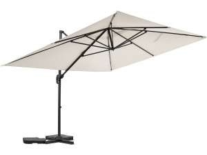 Aluminiowy parasol ogrodowy Sky 4" offset - 3 x 4 m - Ecru