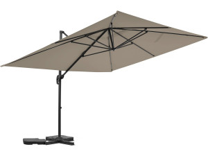 Aluminiowy parasol ogrodowy Sky 4" - 3 x 4 m - Taupe