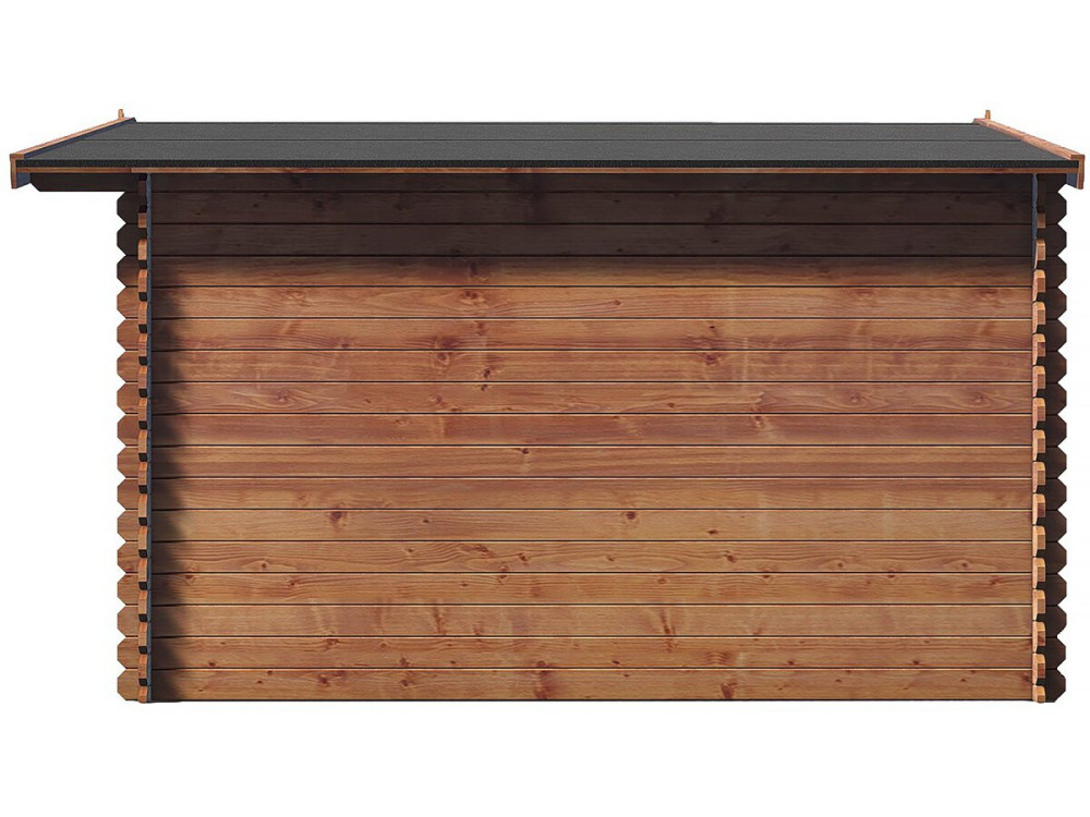 Domek ogrodowy "Valmont" z drewna, brązowy, autoklawowany, 14 m² - 28 mm