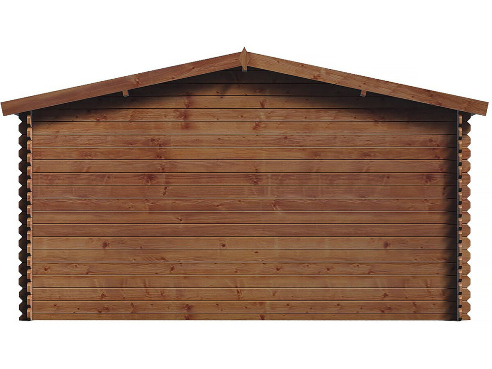 Domek ogrodowy "Valmont" z drewna, brązowy, autoklawowany, 14 m² - 28 mm