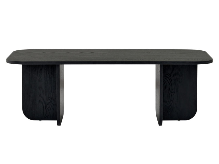 Drewniany stolik kawowy "Akira" 120 x 60 x 41 cm - Czarne drewno