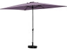 Parasol ogrodowy "Sol 2" - Kwadratowy - 2 x 3 m - Fioletowy