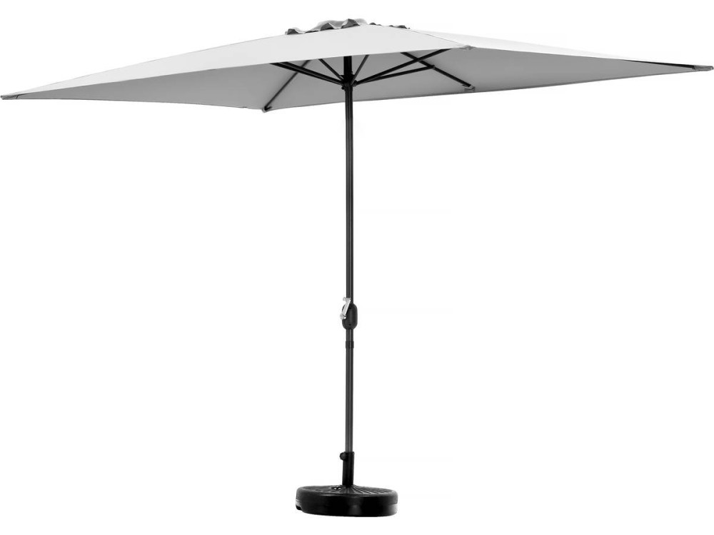 Parasol ogrodowy „Sol 2” - Prostokatny - 2 x 3 m - Szary