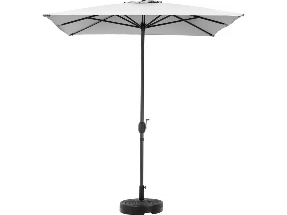 Parasol ogrodowy „Sol 2” - Prostokatny - 2 x 3 m - Szary
