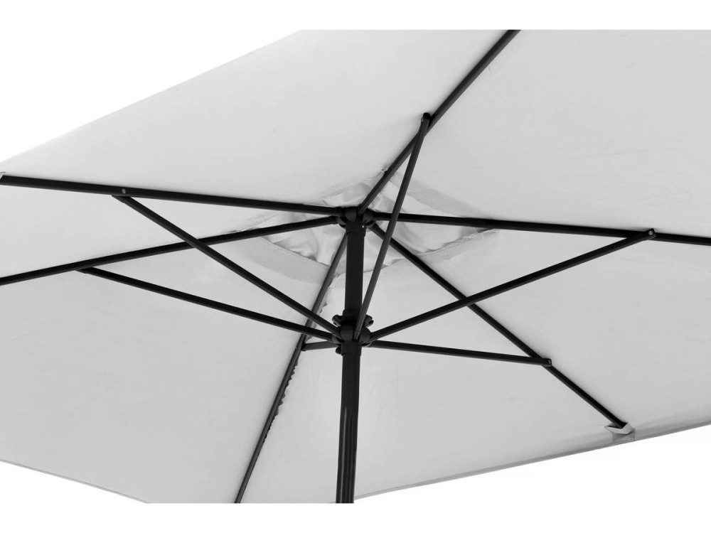 Parasol ogrodowy „Sol 2” - Prostokatny - 2 x 3 m - Szary
