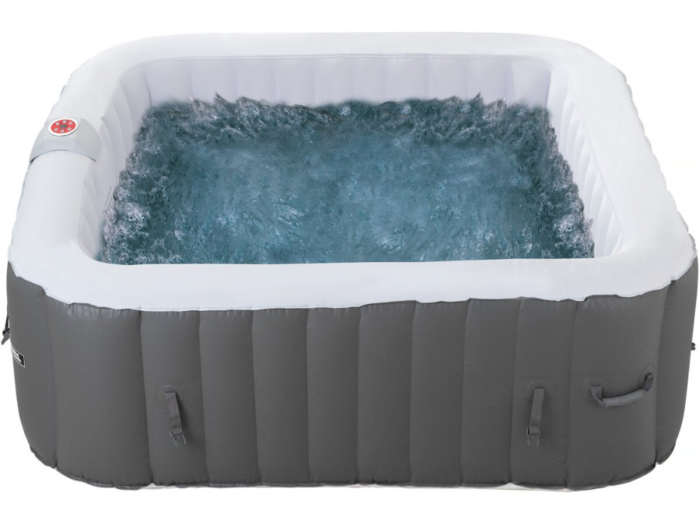 Nadmuchiwane spa "RIVIERA" z PVC - 6 miejsc - Szary/biały