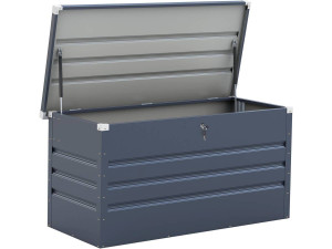 Skrzynia ogrodowa metalowa "Store" - 480 L - 132 x 61 x 60 cm - Szara