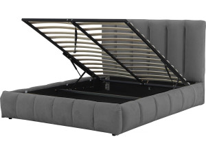Couleur Gris foncé Dimensions couchage 180 x 200 cm