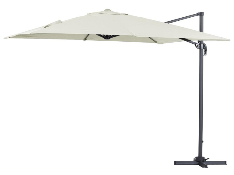 Parasol ogrodowy „Sun 3” - Z aluminium - Kwadratowy - 3 x 3 m - Ecru