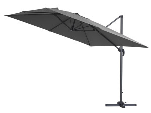 Parasol ogrodowy „Sun 3” - Z aluminium - Kwadratowy - 3 x 3 m - Szary 2