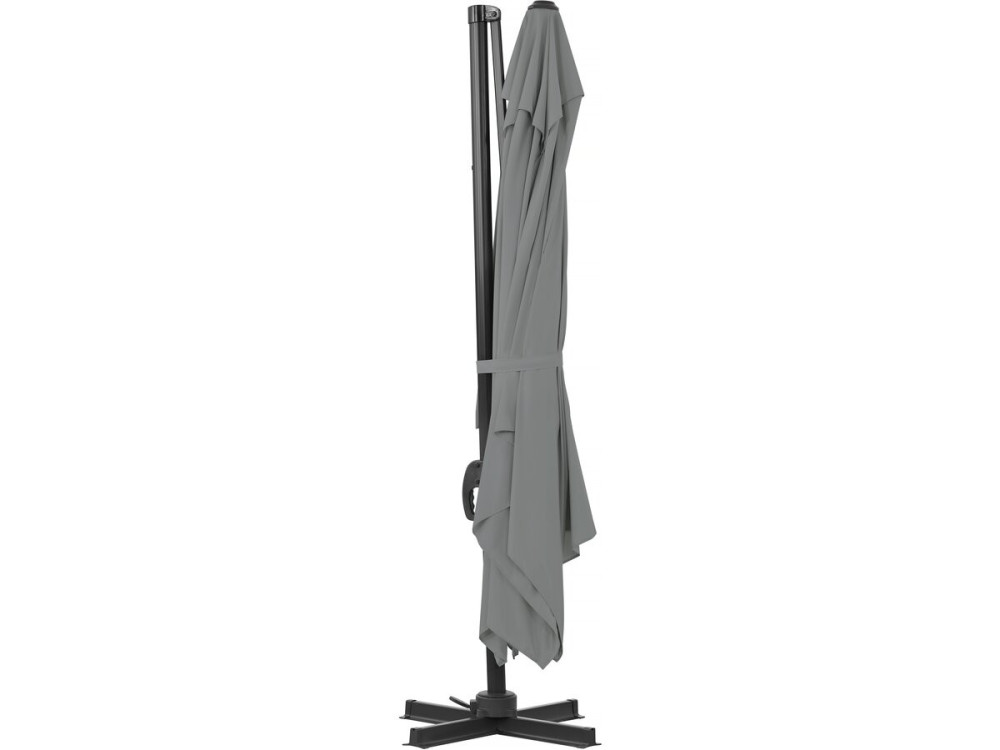 Aluminiowy parasol ogrodowy Sky 4" offset - 3 x 4 m - Szary