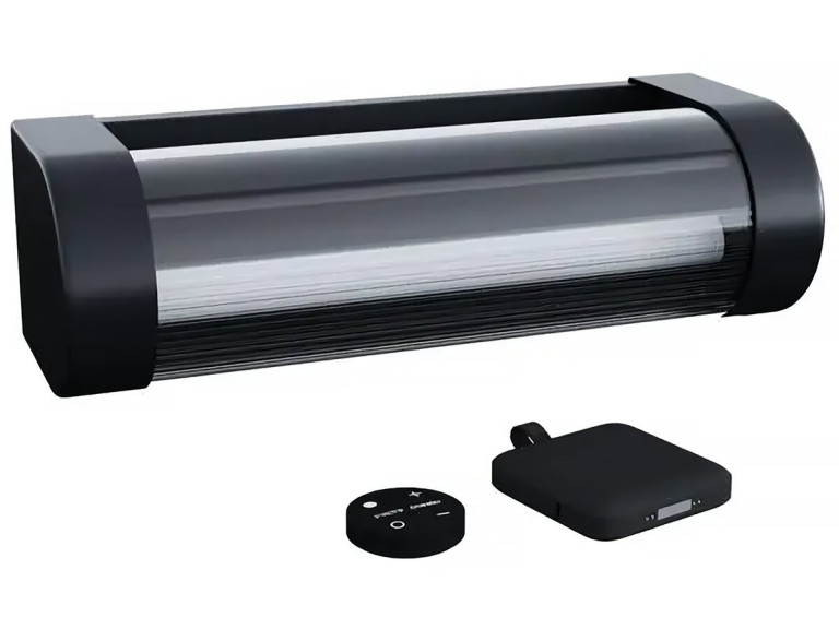 Booster " Loma " solarna i ładowalna lampa ścienna od 150 do 900 lumenów - czarna