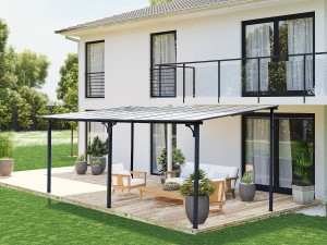 Pergola przysufitowa "Marvin" - 5,5 x 3 m - 545 x 298 x 243 cm - Ciemnoszara 2