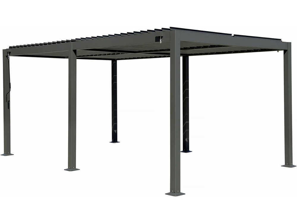 Samonośna aluminiowa pergola bioklimatyczna "Kensington" - 3 x 5 m - Szary