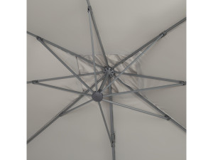 Parasol ogrodowy "Sun 4" - Prostokątny - 3 x 4 m - Szary - Obciążniki w zestawie 2