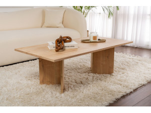 Drewniany stolik kawowy "Sabin" - 60 x 119 x 40 cm - Dąb Szafirowy 2
