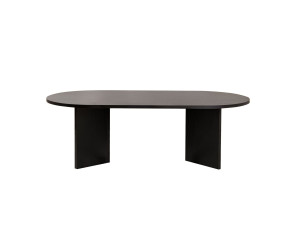 Drewniany stolik kawowy "Sand" - 60 x 119 x 40 cm - Czarne drewno