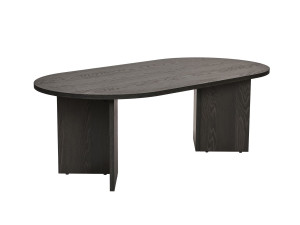 Drewniany stolik kawowy "Sand" - 60 x 119 x 40 cm - Czarne światło