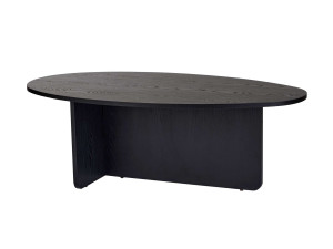 Drewniany stolik kawowy "Orba" - 120 x 65 x 40 cm - Czarne drewno