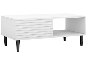 Stolik kawowy "Nakomo" - 100 x 41 x 52 cm - Biały