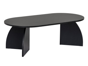 Drewniany stolik kawowy "Melina" 120 x 60 x 40 cm - Czarne drewno
