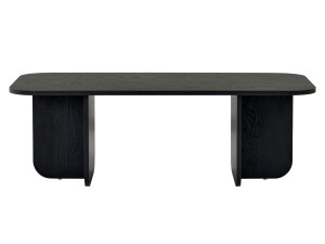 Drewniany stolik kawowy "Akira" 120 x 60 x 41 cm - Czarne drewno