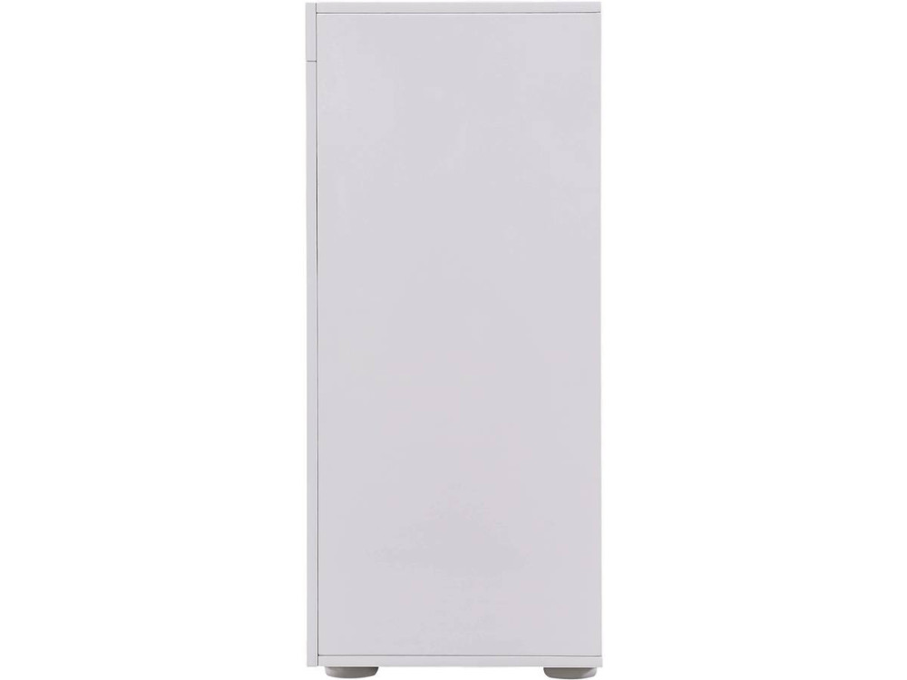 Komoda z oświetleniem LED "Bogota" - 155 x 40 x 92 cm - Dąb / Biała lakierowana