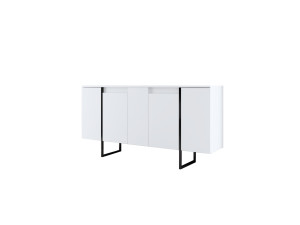 Drewniany kredens "Luxe" - 160 x 35 x 80 cm - Biały