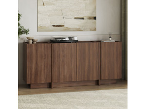 Drewniany kredens "Dorma" - 180 x 45 x 80 cm - Orzech Milano 2