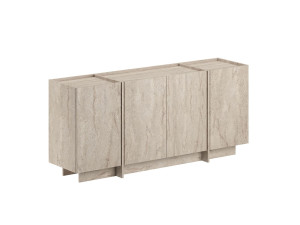 Drewniany kredens "Dorma" - 180 x 45 x 80 cm - Trawertyn