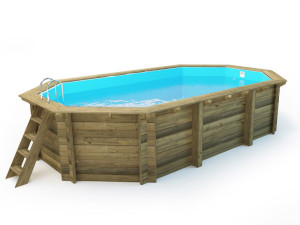 Basen drewniany " Palma " - 7,57 x 4,07 x 1,31 m 2