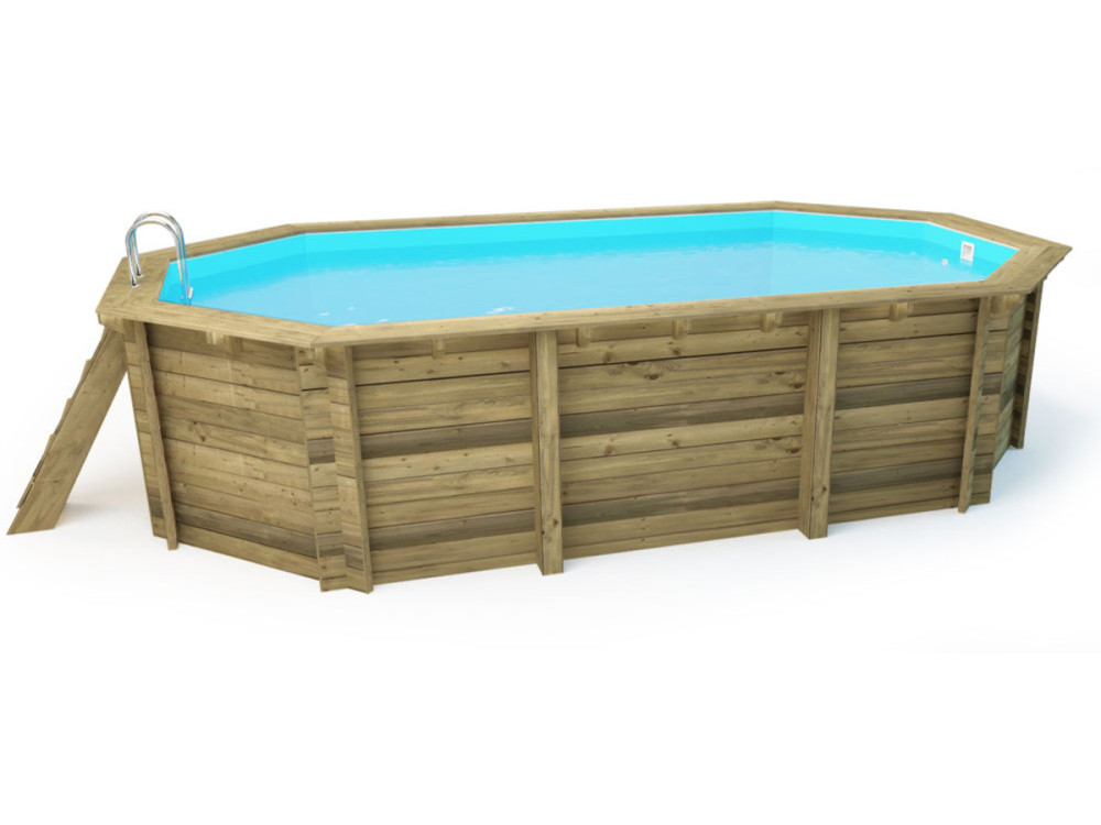Basen drewniany "Florida 130" - 6,57 x 4,57 x 1,31 m + pokrywa bąbelkowa 180 µ + pokrywa zimowa 280 gr/m²