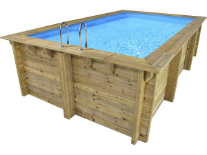 Prostokątny drewniany basen "Aruba 140" - 5,00 x 3,00 x 1,38 m 2
