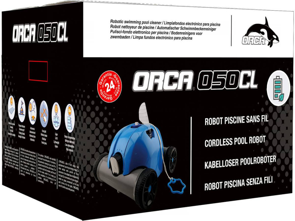 Autonomiczny elektryczny odkurzacz basenowy ORCA 050 CL - Bezprzewodowy