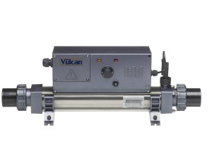 Grzejnik elektryczny "Vulcan Analogue" - 29 x 24 x 64,5 cm - 6 kW trójfazowy - Szary