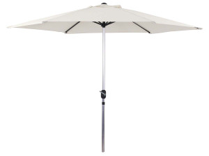 Parasol ogrodowy "Sol" prosty z aluminium - Okrągły - Ø 3m - Ecru