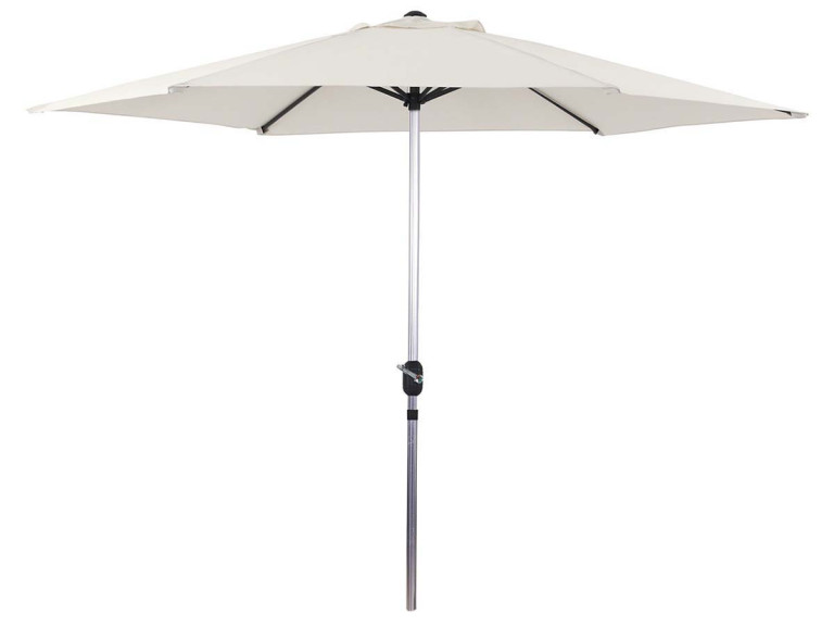Parasol ogrodowy "Sol" prosty z aluminium - Okrągły - Ø 3m - Ecru