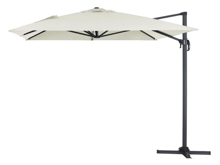 Parasol ogrodowy „Sun 4” - Z aluminium - Prostokątny - 3 x 4 m - Ecru