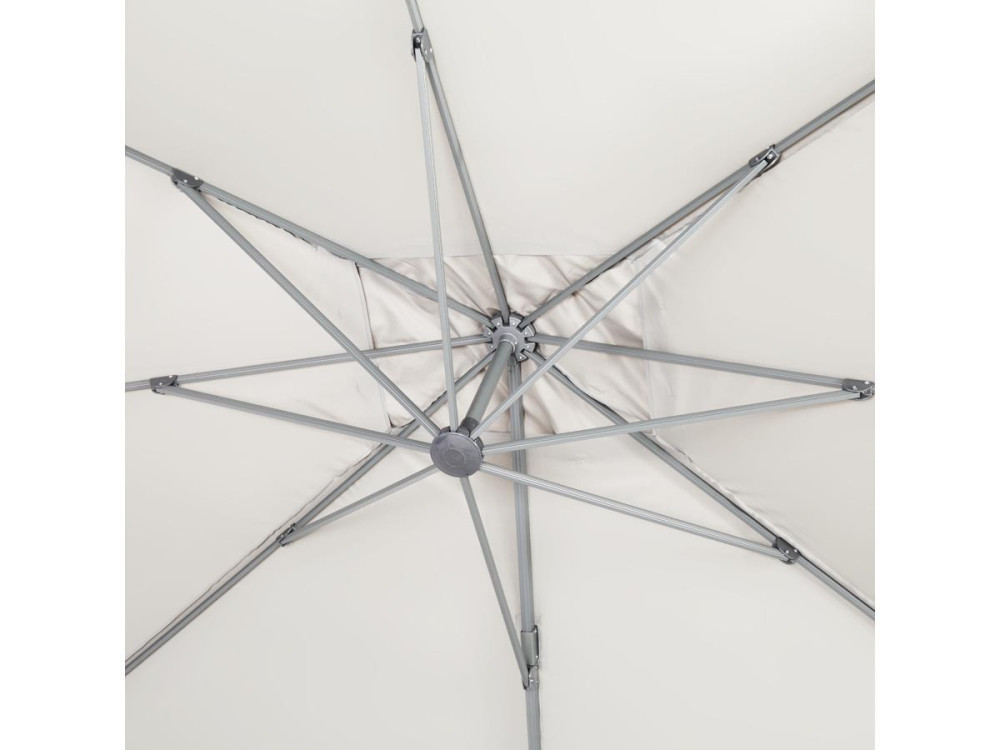 Parasol ogrodowy „Sun 4” - Z aluminium - Prostokątny - 3 x 4 m - Ecru