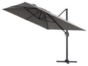 Parasol ogrodowy „Sun 4” - Z aluminium - Prostokątny - 3 x 4 m - Szary 2