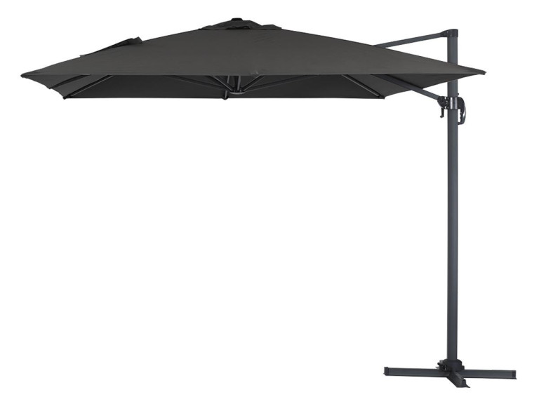 Parasol ogrodowy „Sun 4” - Z aluminium - Prostokątny - 3 x 4 m - Czarny